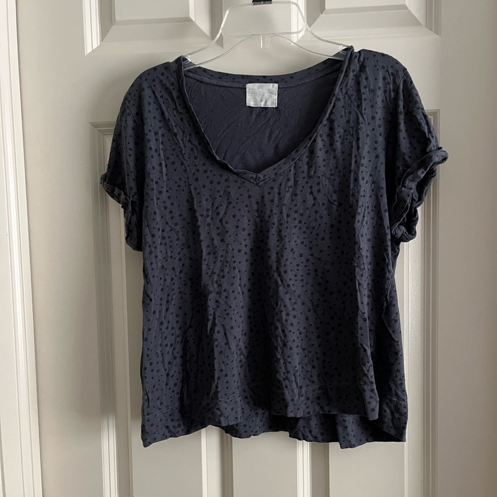 Anthropologie polka dot tee
